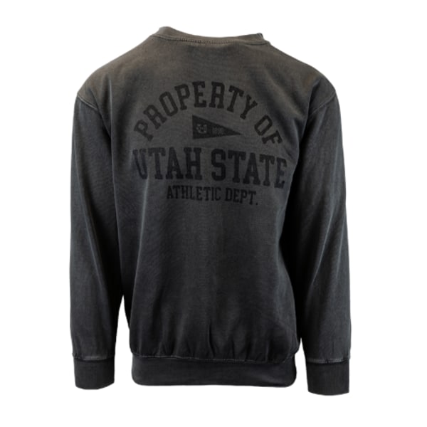 SWEATSHIRT CREW PROPERTY OF UTAH STATE ATHLETIC DEPT PENNANT MV SPORT